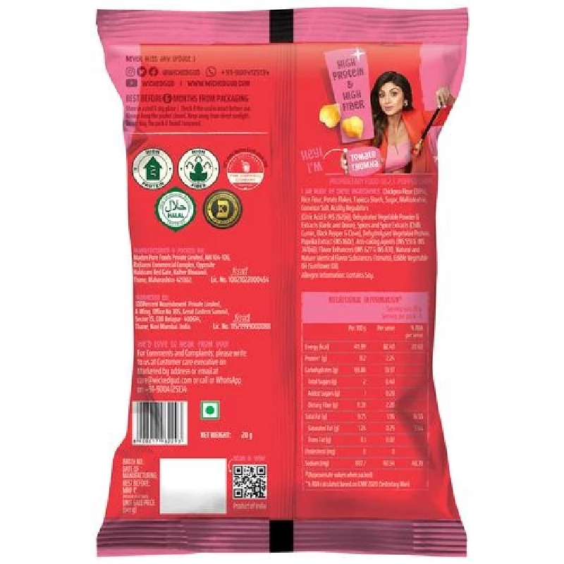 WickedGud Chickpea Popped Chips-Tomato Thumka, 20 g-2.webp